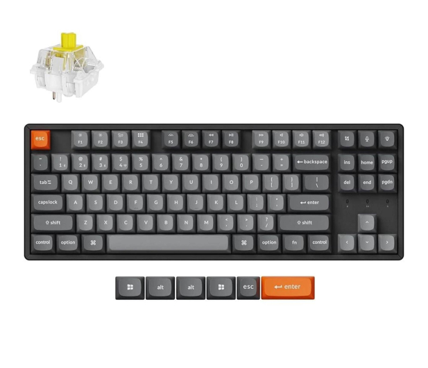 Keychron K8 Max J4 QMK Wireless Mechanical RGB ALU HotSwap Banana - 1507462 - zdjęcie
